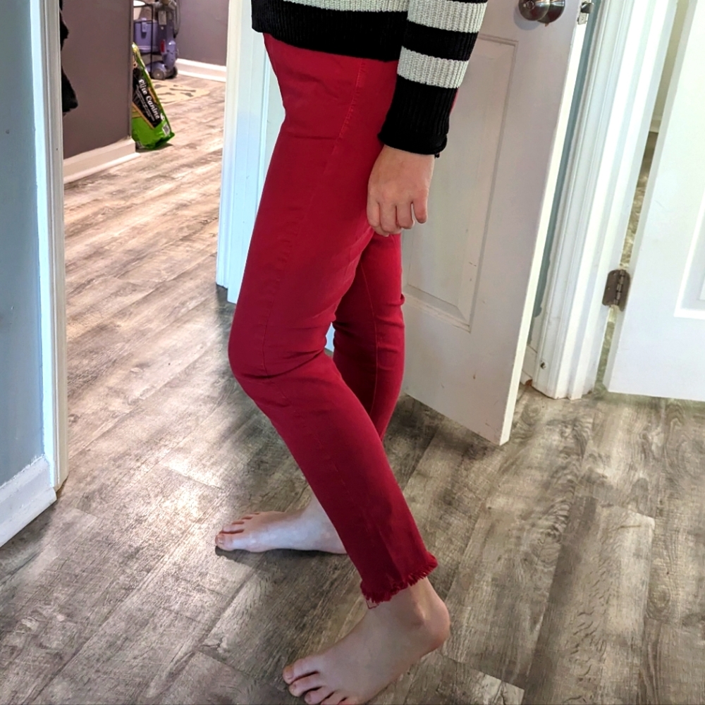 Loft, Red jeans